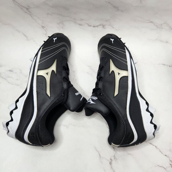 NIB Mizuno Black Fastpitch Softball Cleats 9 Spike Watley G3 Switch Shoes 12 - Picture 6 of 11